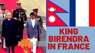 King Birendra Visits To France.