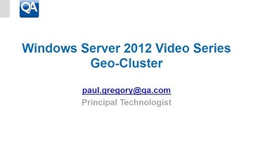 Windows Server 2012 Geo-Cluster