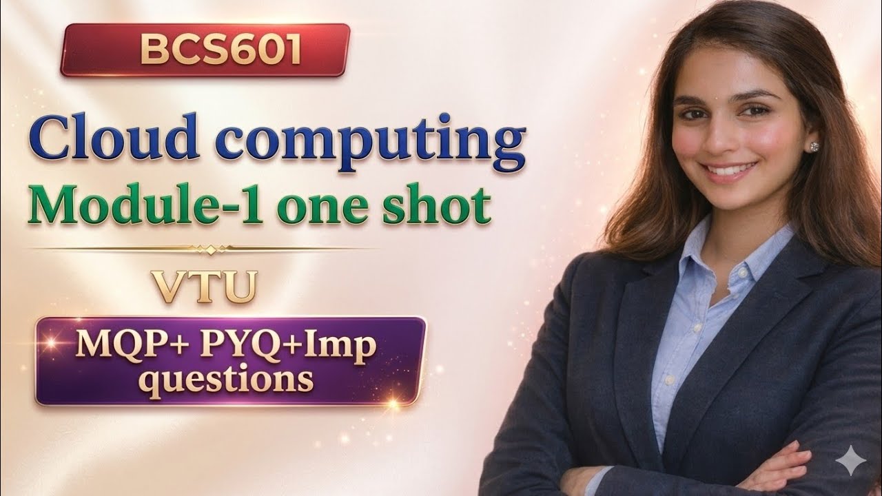 BCS601 Cloud Computing – Module 1 One Shot| Important Questions | MQP | PYQ | Exam Preparation