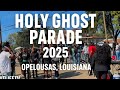 Opelousas Holy Ghost Parade 2025 🚶🏾🔥 | Creole Soul on Landry Street | FLATLIFETV #WeOutside