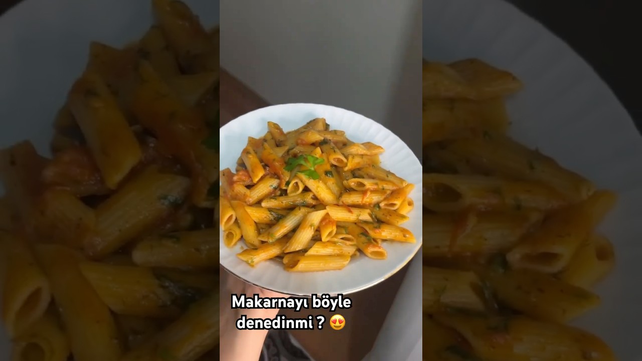Demlemeli domatesli makarna 🍝