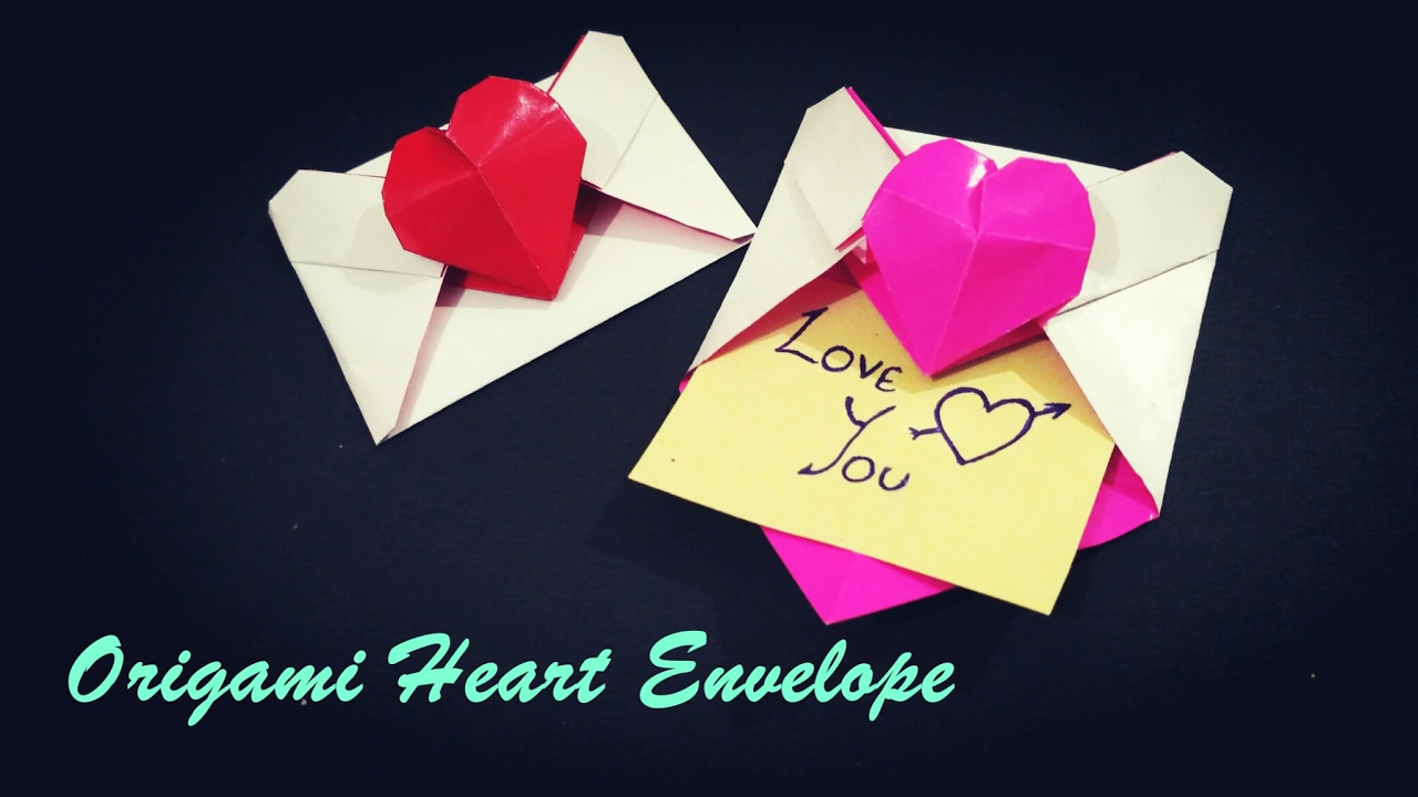 Origami Heart Envelope 5