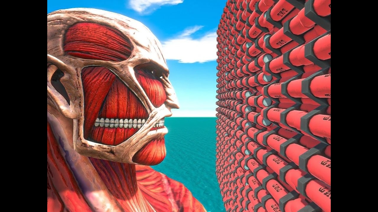 Dodge the TNT Wall & Battle the Giant Titan!  | Animal Revolt Battle Simulator