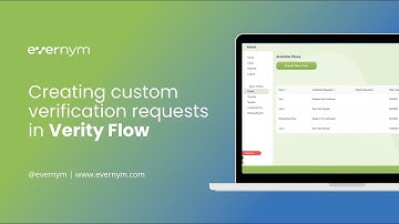 Creating a new verification flow in Verity Flow