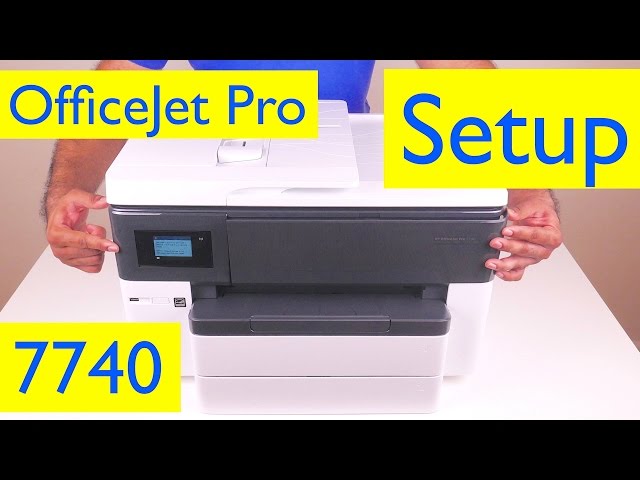 HP OfficeJet Pro 7740 Printers - First Time Printer Setup