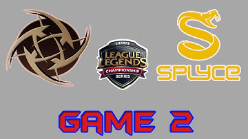 [EU LCS Summer 2017 W7D2] SPY vs NIP Game 2  Highlights | Splyce vs Ninjas in Pyjamas