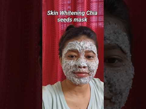 Viral chia seeds face mask || skin whitening mask ✨❤️ #shorts #youtubeshorts #beauty