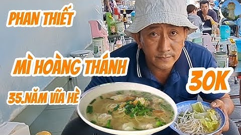 TÔ MÌ HOÀNG THÁNH vĩa hè phan thiết ngon đậm đà 35.năm nước lèo trong veo thơm 21/4/2025