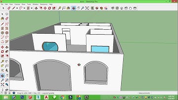 SketchUp Part 19 A How to create Glass Windows. स्केचअप  सीखें हिंदी में।