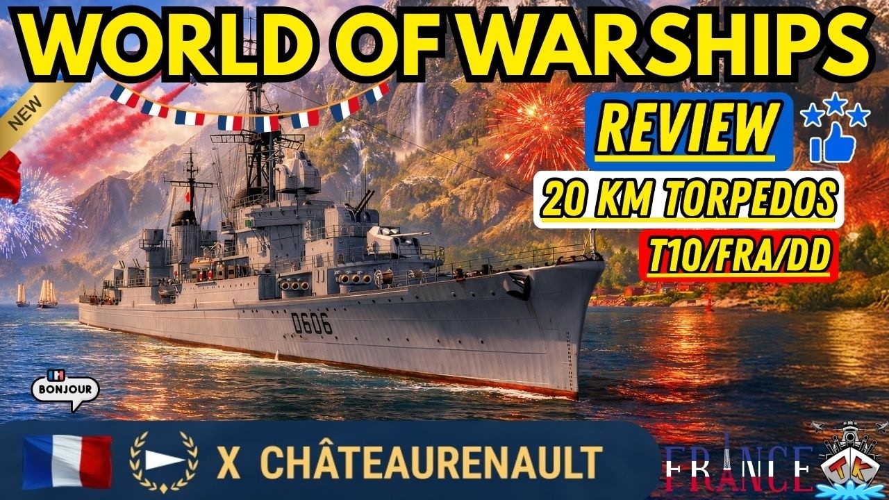 🚨Chateaurenault - KRASSE 20KM TORPEDOS 😱🔥 | Review | World of Warships 🚢