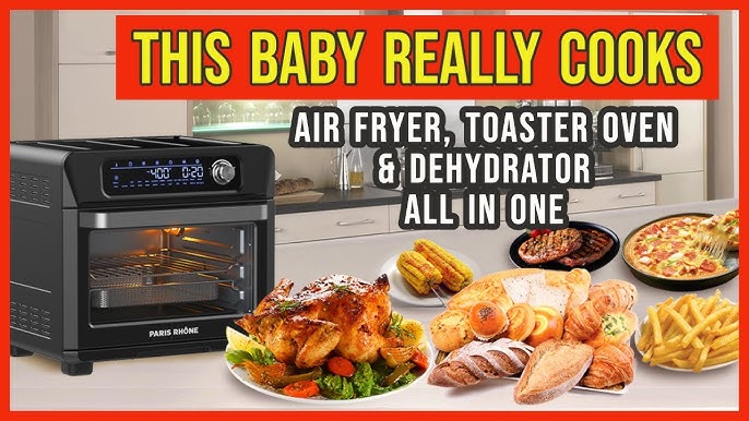 Revolutionary Paris Rhone Air Fryer: 8-in-1, 5.3 QT, Window