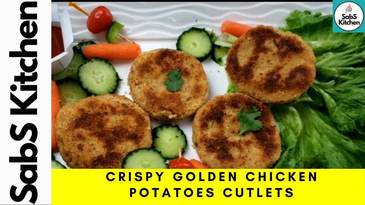 Crispy Golden Chicken Potatoes Cutlets | SabS Kitchen - YouTube