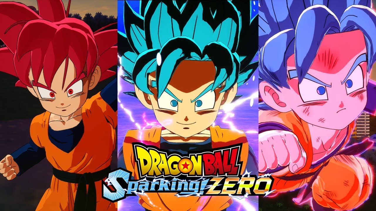 Модификации Sparking Zero - Готен высвобождает божественную Ки!