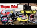 This guy stole my wagon at the flea market