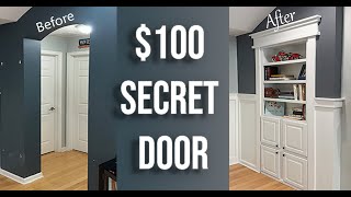 DIY Hidden Bookcase Door  Murphy door build