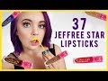 37 Jeffree Star Lipsticks Lip Swatched!!!!! (My Mouth Hurts)