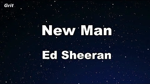 New Man - Ed Sheeran Karaoke 【No Guide Melody】 Instrumental