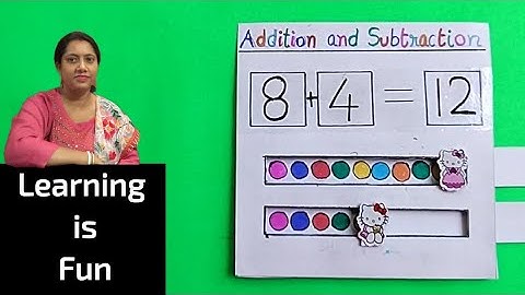 Addition and Subtraction TLM | Maths TLM for  Class 1 and UKG | Learning is Fun with TLM