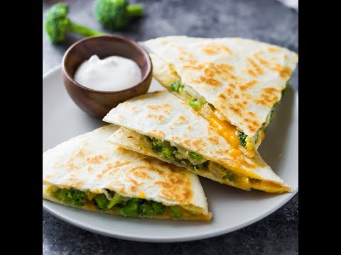 Broccoli Cheddar Breakfast Quesadillas (meal prep)