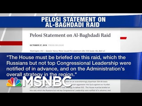 Nancy Pelosi Says Russia Was Briefed Before House Dems On Al-Baghdadi Operation | Hardball | MSNBC