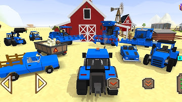 New Holland machinery collection | Blocky Farming & Racing Simulator |
