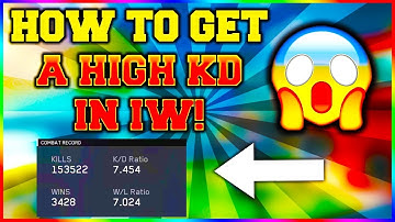 HOW TO GET A INSANE K/D RATIO -  COD IW - (BEST WAY TO GET A CRAZY KD)