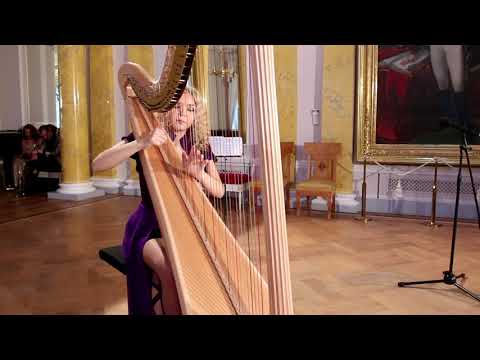 D  Scarlatti   Sonata in F minor, K 466. Alisa Sadikova - 17 years harpist