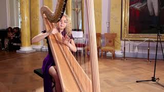 D  Scarlatti   Sonata in F minor, K 466. Alisa Sadikova - 17 years harpist