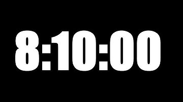 8 HOUR 10 MINUTE TIMER • 490 MINUTE COUNTDOWN TIMER ⏰ LOUD ALARM ⏰