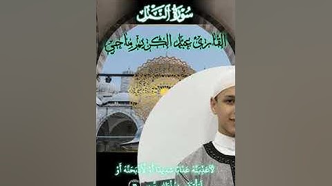 #تراتيل_رمضانية  التلاوة الثانية آيات بينات من سورة النمل بصوت القارئ عبد الكريم ماحي من الجزائر