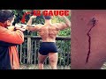 Bodybuilder VS 12 Gauge RUBBER BUCKSHOT *Intense Pain* | Shotgun Ammo Damage Test Challenge Fail