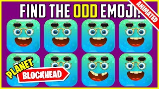 FIND THE ODD EMOJI - ANIMATED! OA00054 Find the Difference Spot the Difference Emoji Puzzles PLO