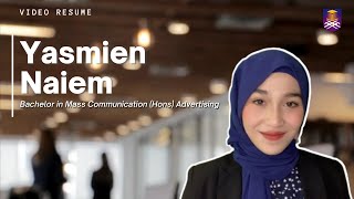Video Resume | UiTM Shah Alam | Yasmien Naiem