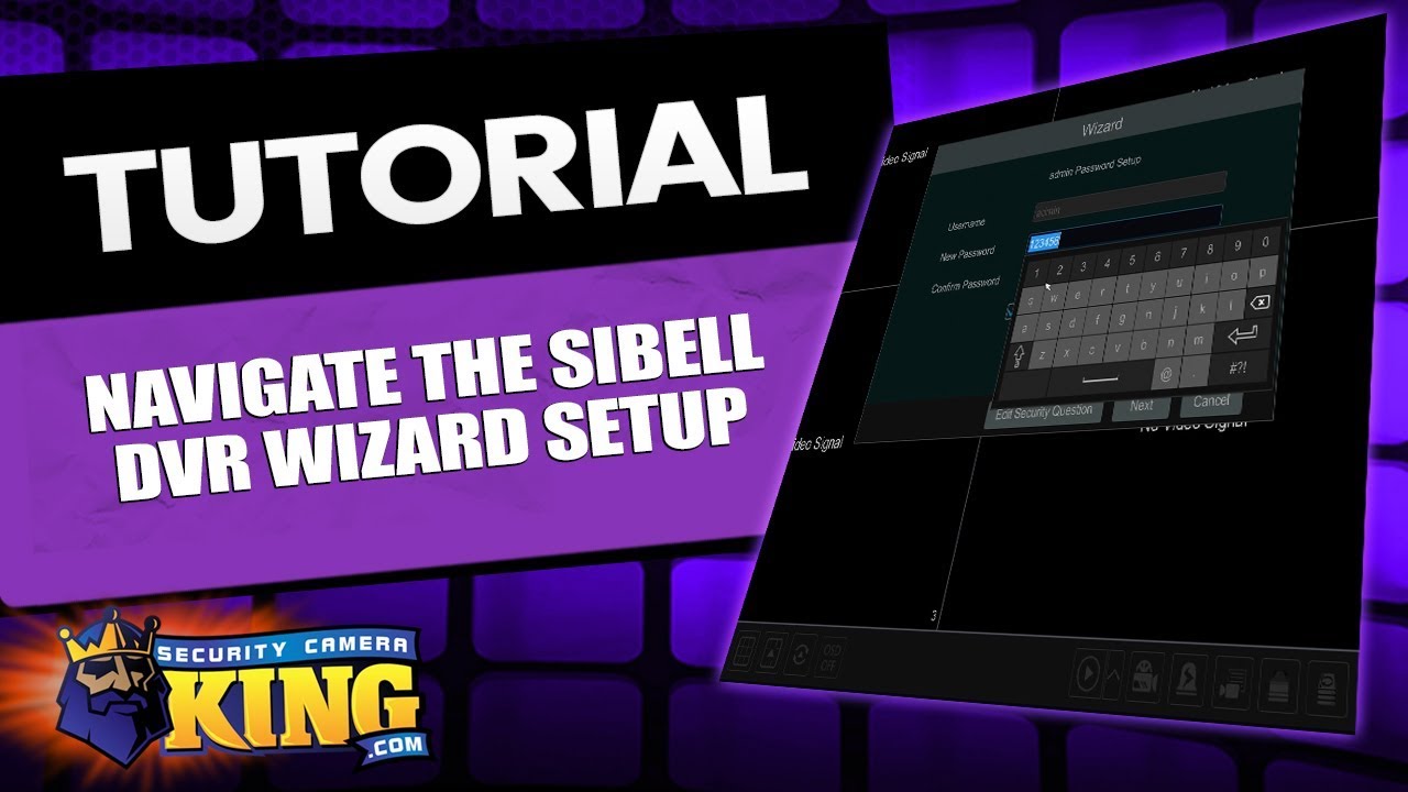 Navigating the Sibell DVR Wizard Setup - YouTube