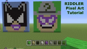 Minecraft Pixel Art Tutorial - RIDDLER