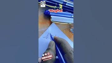 Beautiful Signature Mughal #cppsign #style #viral #sign #short #couplespanipuri