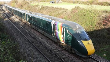 GWR Class 800s & DB Cargo Class 66, one hour at Norton Worcester in 2 minutes 26/11/25