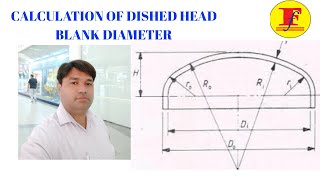 CALCULATION OF BLANK DIA OF DISHED END II PRESSURE VESSEL DISH END