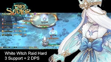 Tree Of Savior - White Witch Raid Hard - 2 DPS 3 Support - Healer POV - 2021-1-9