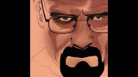 How to draw Heisenberg  breakingbad in Procreate (#Shorts)