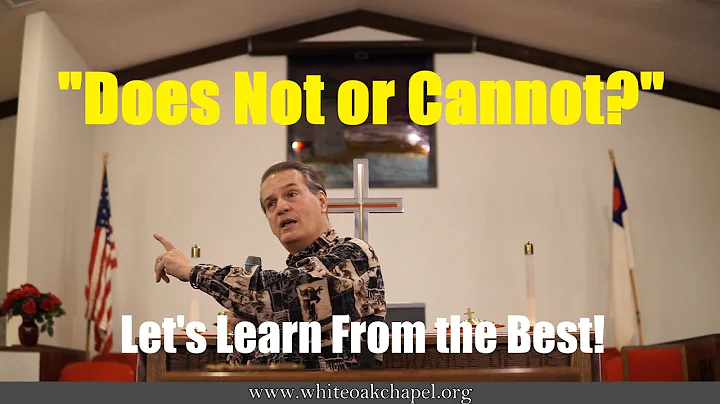 "Does Not or Cannot?" by Joseph Kostelnik, Ph.D.