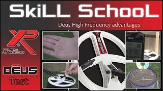 XP Deus High Frequency coil some simple tests