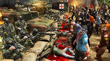 Can US ARMY Defend in NEW Zombie Survival BASE BUILDING Simulator...
