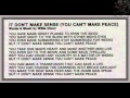 Miniature de la vidéo de la chanson It Don't Make Sense (You Can't Make Peace)