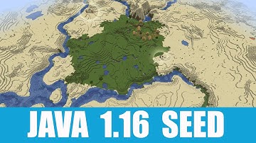 Minecraft Java 1.16 Seed: Perfect survival oasis with village, portal, and zombie dungeon at spawn