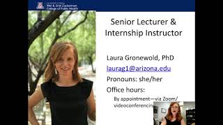 UArizona Public Health Internship Orientation Video for Spring 2024