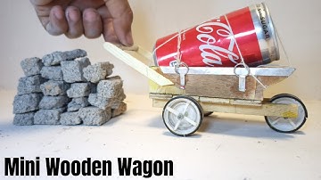 How to make mini wooden wagon
