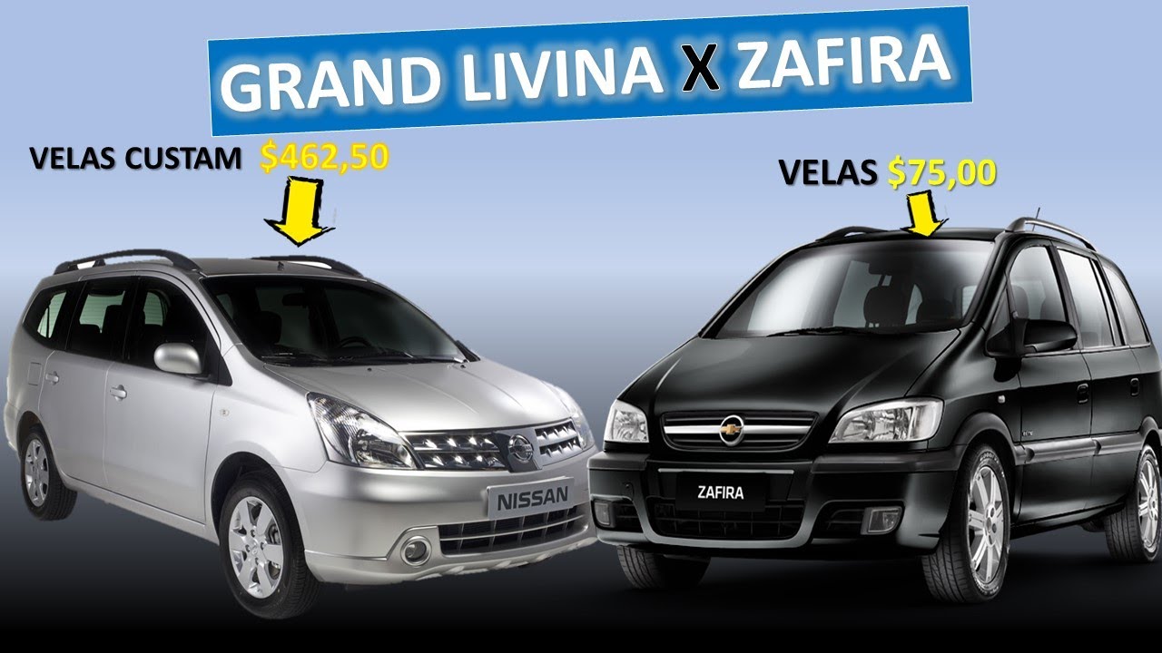 ZAFIRA X GRAND LIVINA Qual é melhor? YouTube