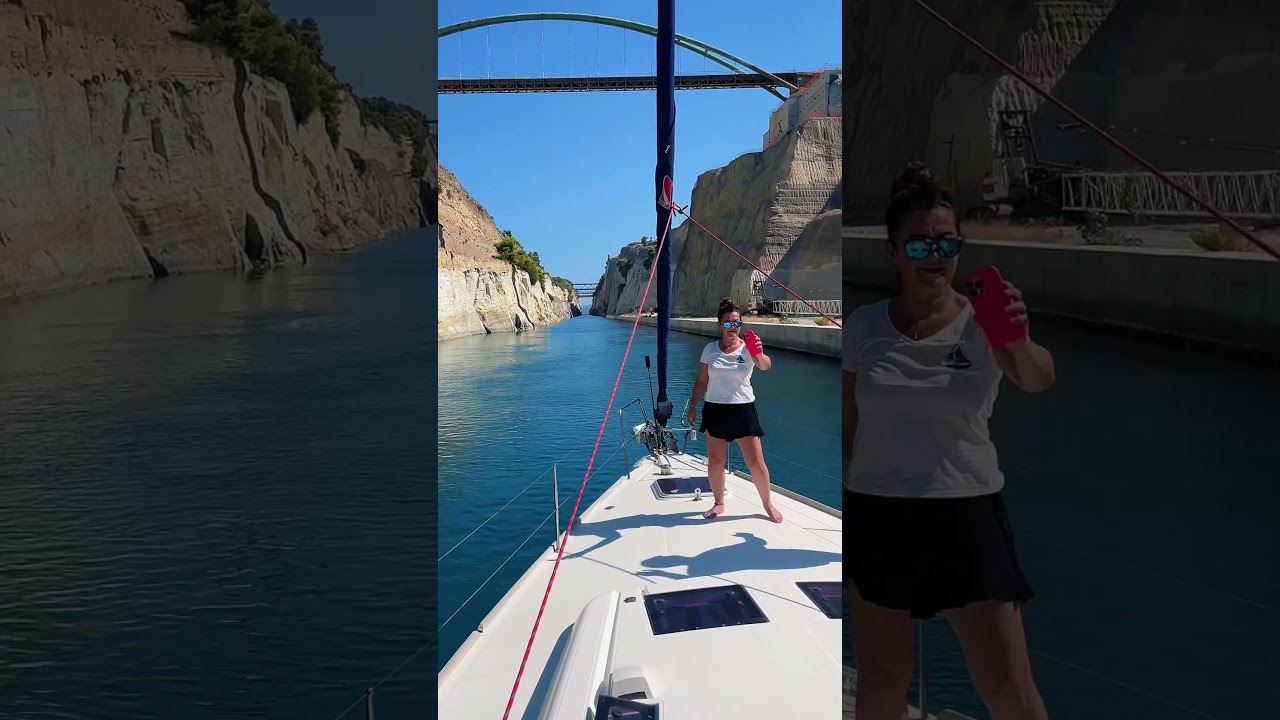 ⁣Öğrencilerin Korint Kanal Geçişi Tecrübesi | Yelkenli Tekne Eğitimleri