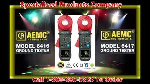 Introduction to AEMC 6416 & 6417 Clamp-On Ground Tester Meter